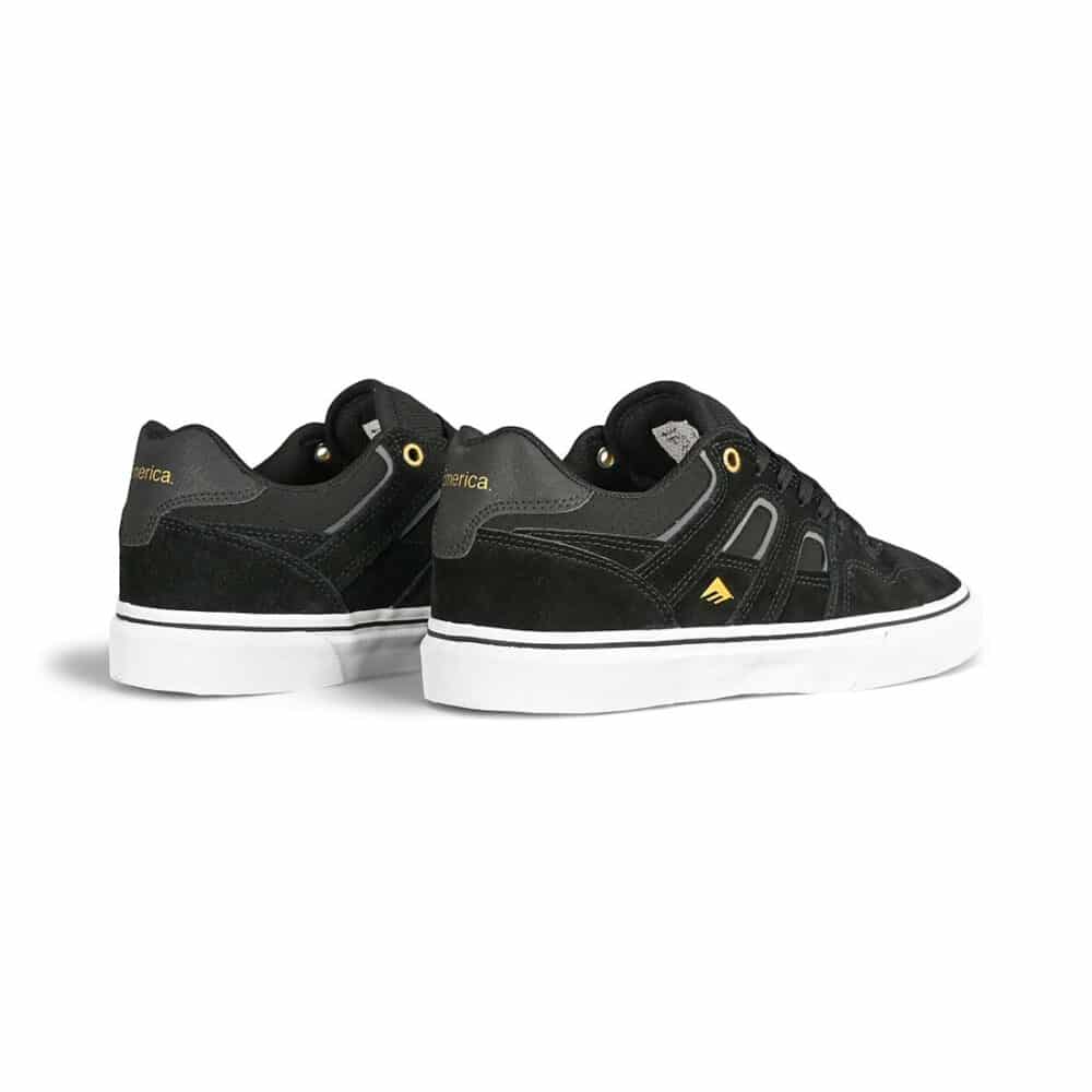 Emerica Tilt G6 Vulc Skate Shoes - Black/White/Gold