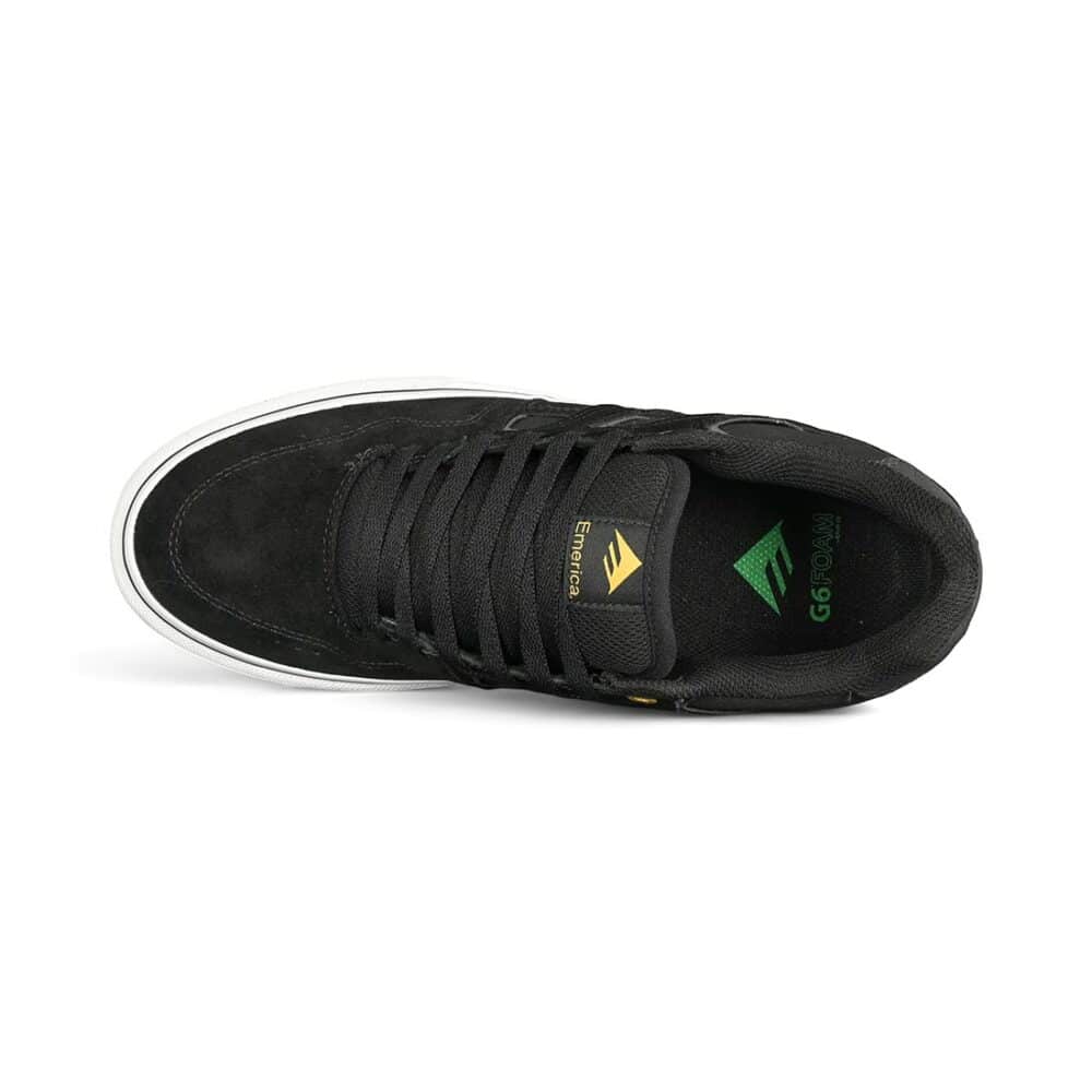 Emerica Tilt G6 Vulc Skate Shoes - Black/White/Gold