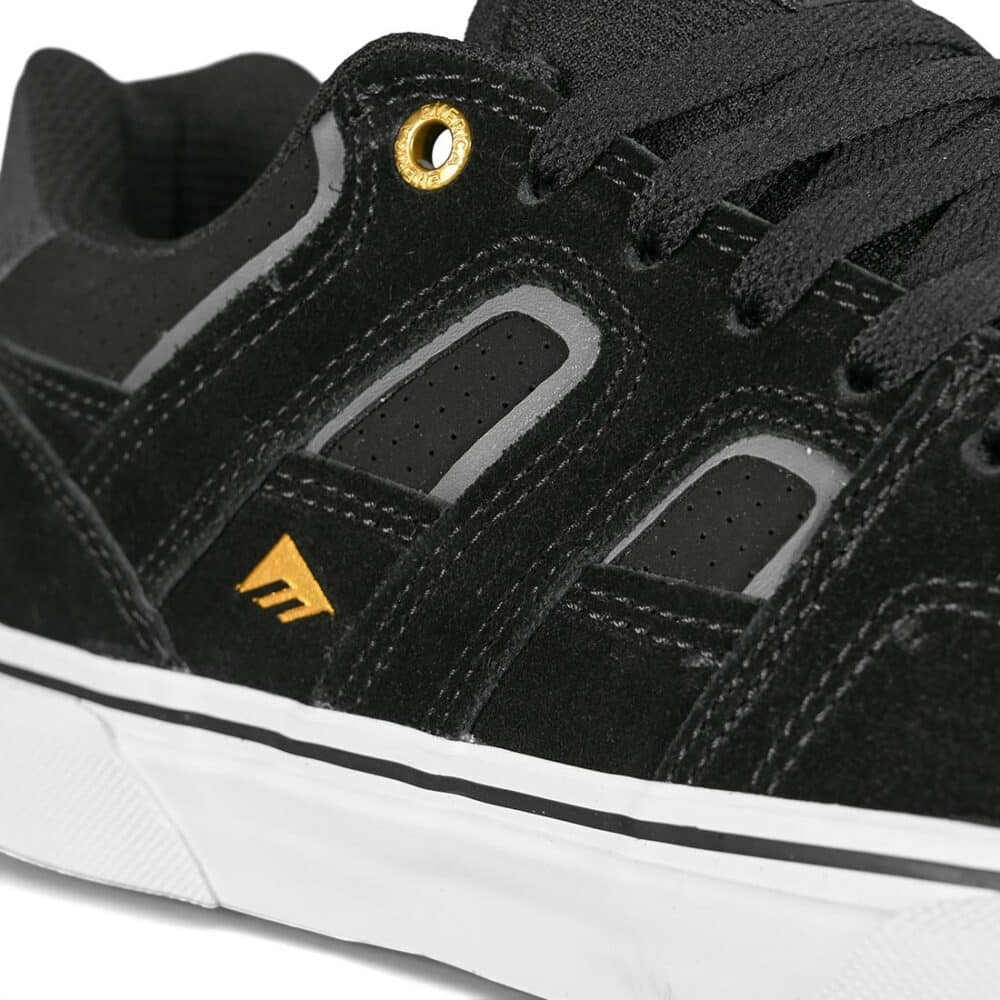 Emerica Tilt G6 Vulc Skate Shoes - Black/White/Gold