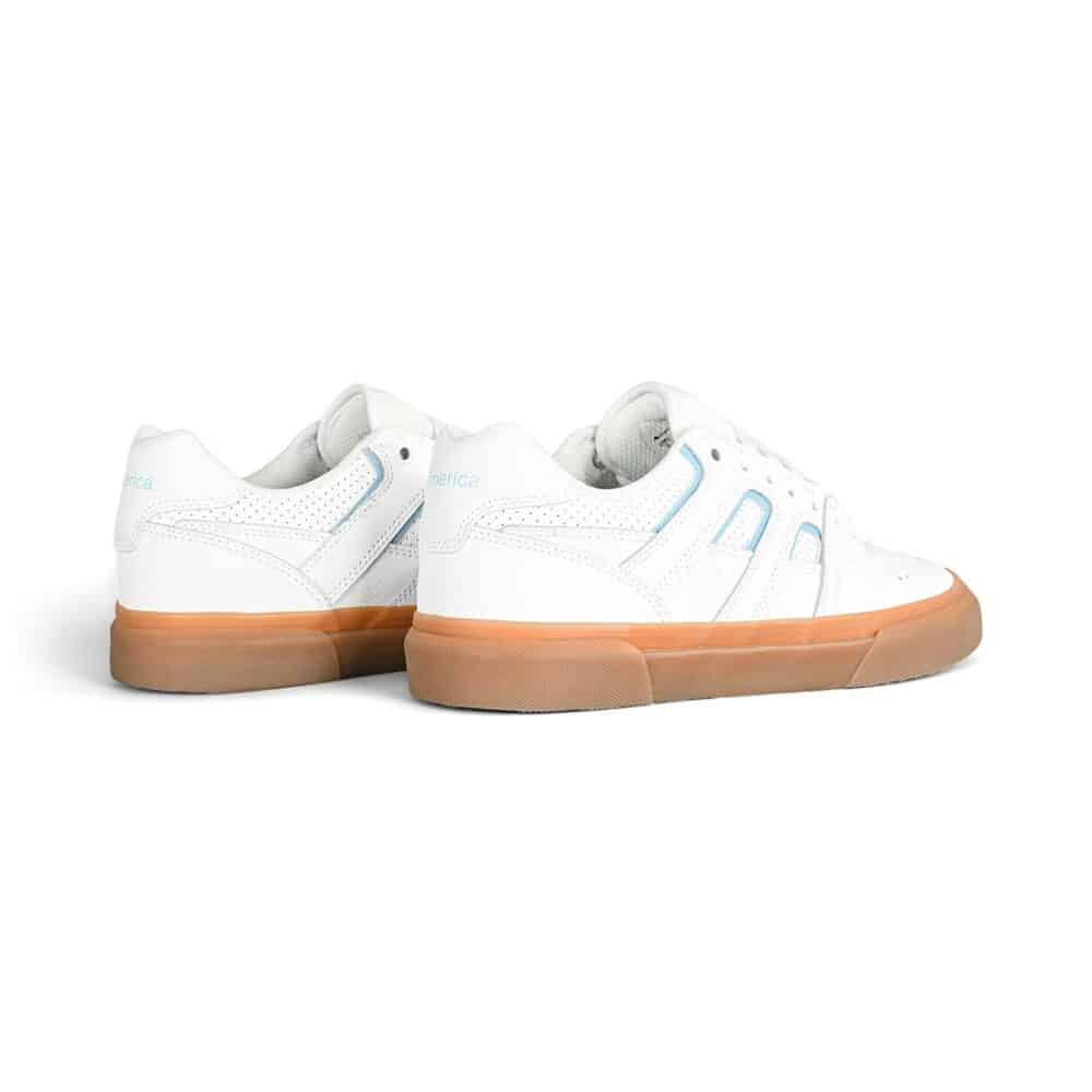 Emerica Tilt G6 Vulc Skate Shoes - White/Blue/Gum