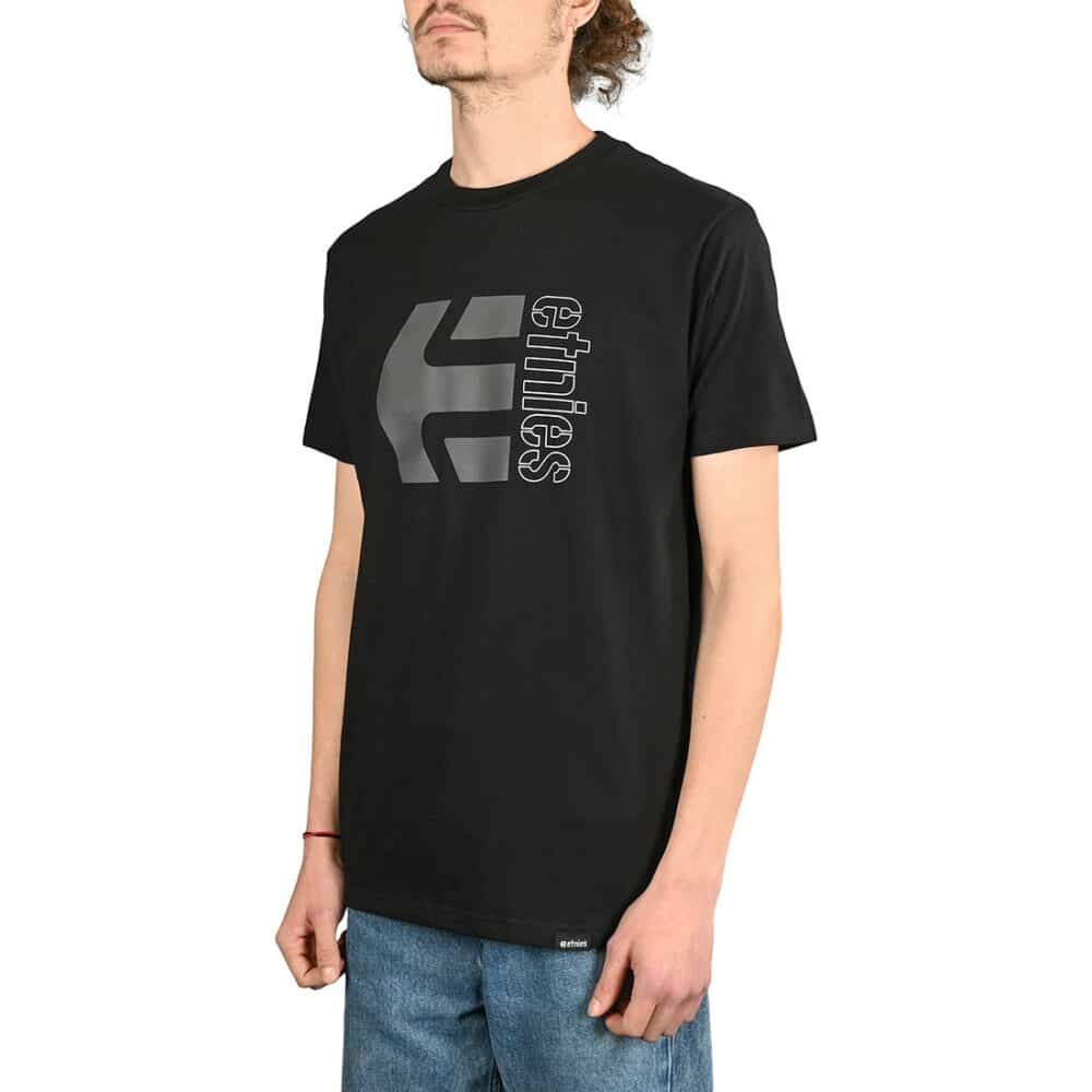 Etnies Corp Combo S/S T-Shirt - Black/Grey/White