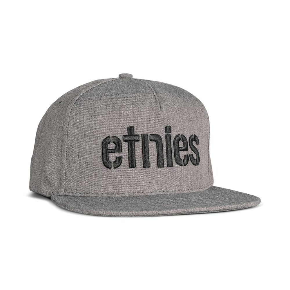 Etnies Corp Snapback Cap – Charcoal/Heather