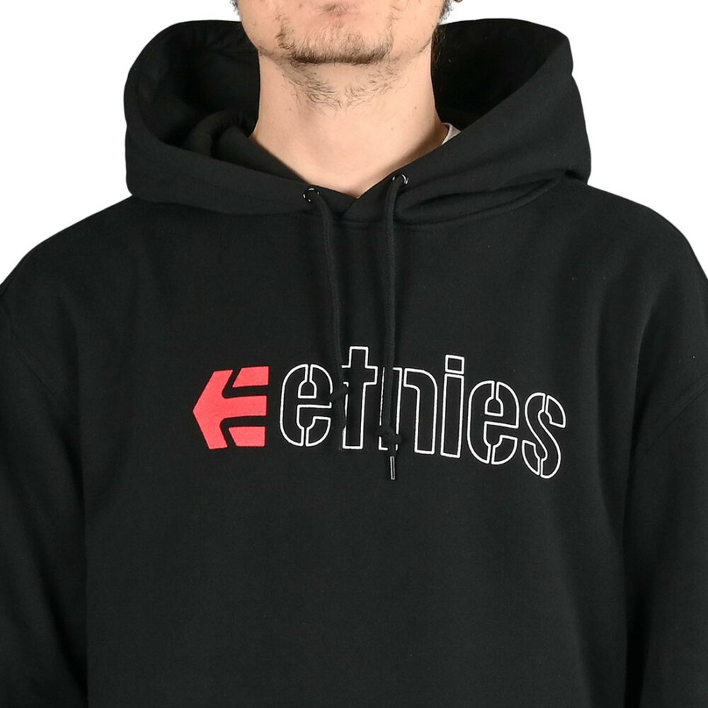 Etnies Ecorp Pullover Hoodie - Black/Red/White