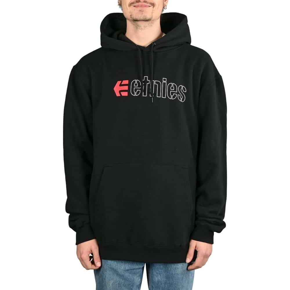 Etnies Ecorp Pullover Hoodie - Black/Red/White