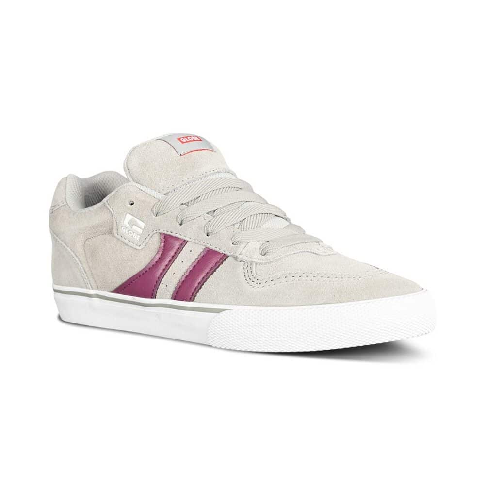 Globe Encore 2 Skate Shoes - Grey-Burgundy