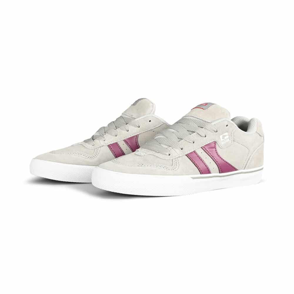 Globe Encore 2 Skate Shoes - Grey-Burgundy