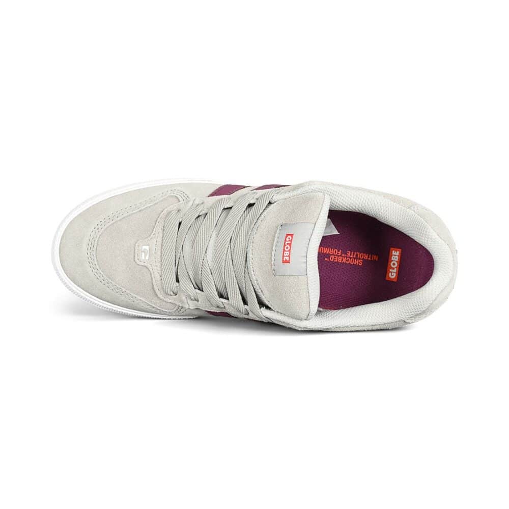 Globe Encore 2 Skate Shoes - Grey-Burgundy