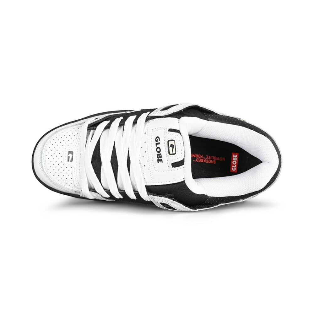 Globe Fusion Skate Shoes - Black/White/White