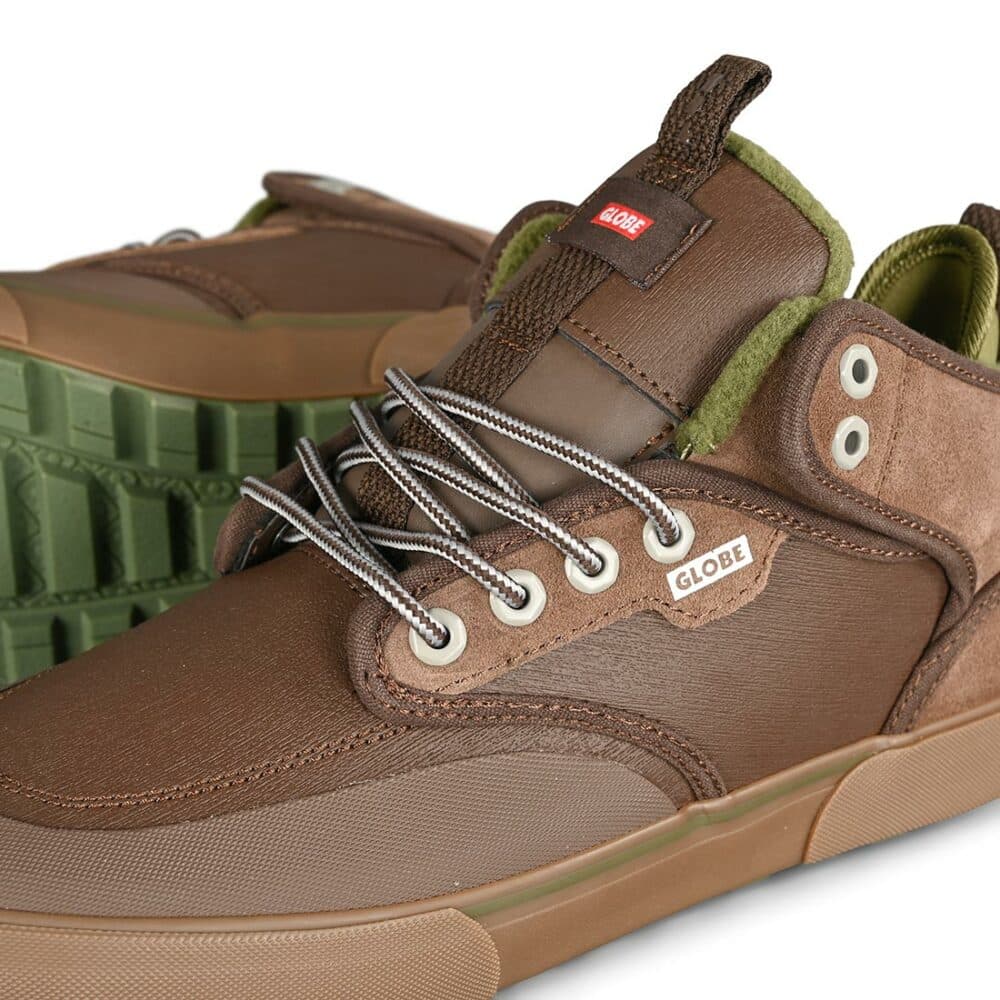 Globe Motley Mid Winterised Shoes - Chestnut/Olive/Summit