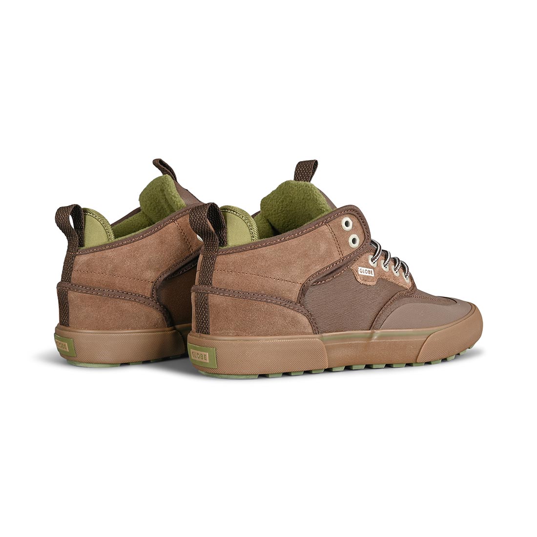 Globe Motley Mid Winterised Shoes - Chestnut/Olive/Summit