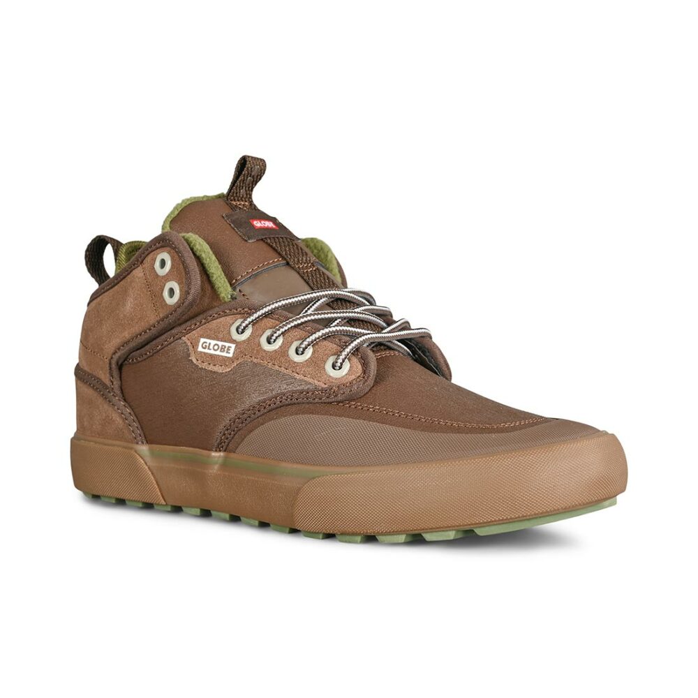 Globe Motley Mid Winterised Shoes - Chestnut/Olive/Summit