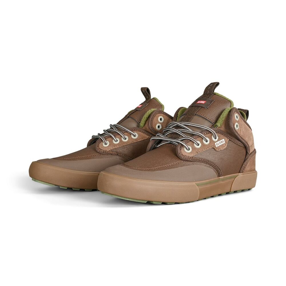 Globe Motley Mid Winterised Shoes - Chestnut/Olive/Summit