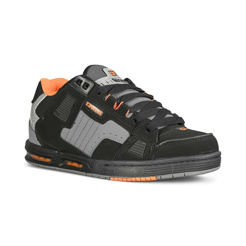 Globe Sabre Skate Shoes - Black/Grey/Orange