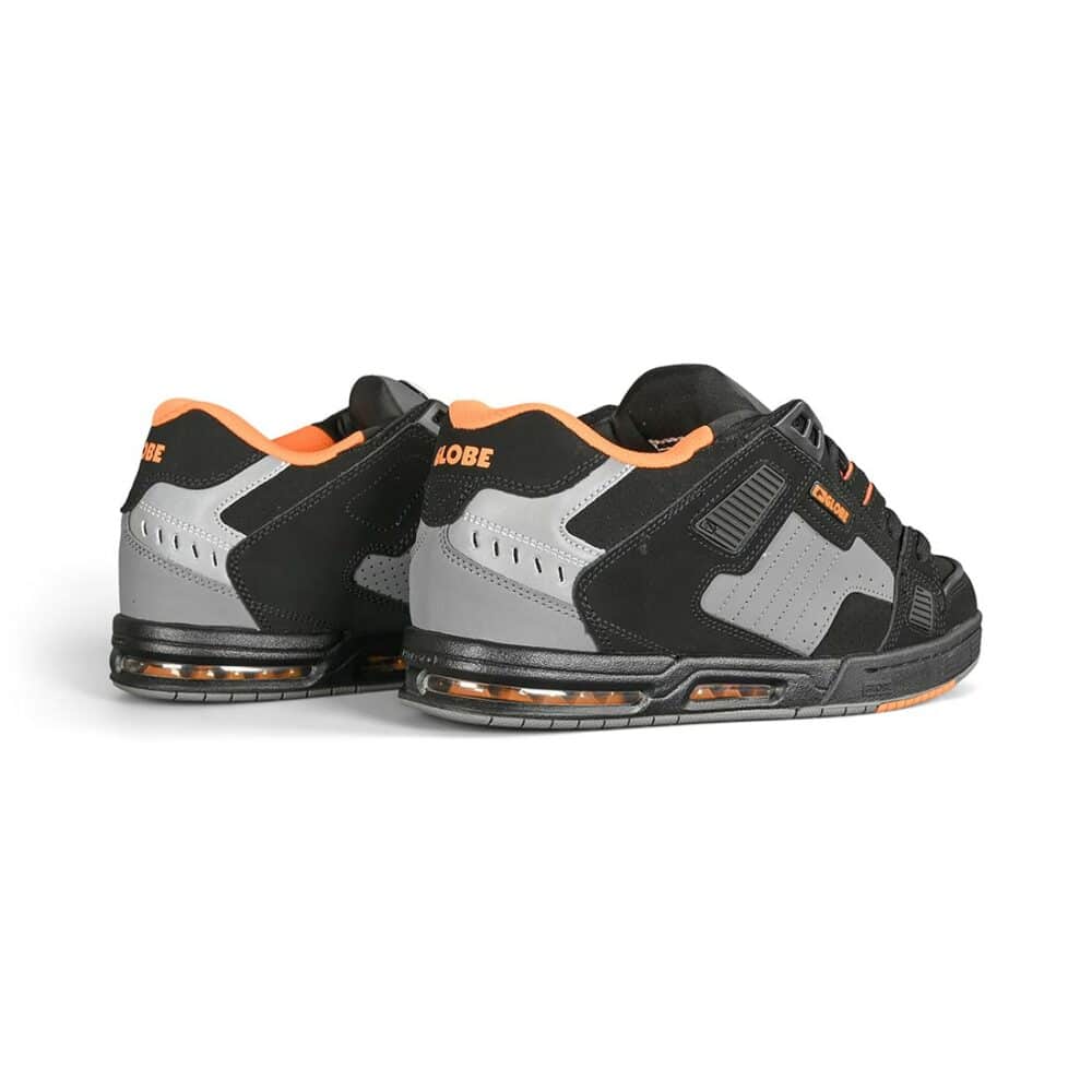 Globe Sabre Skate Shoes - Black/Grey/Orange