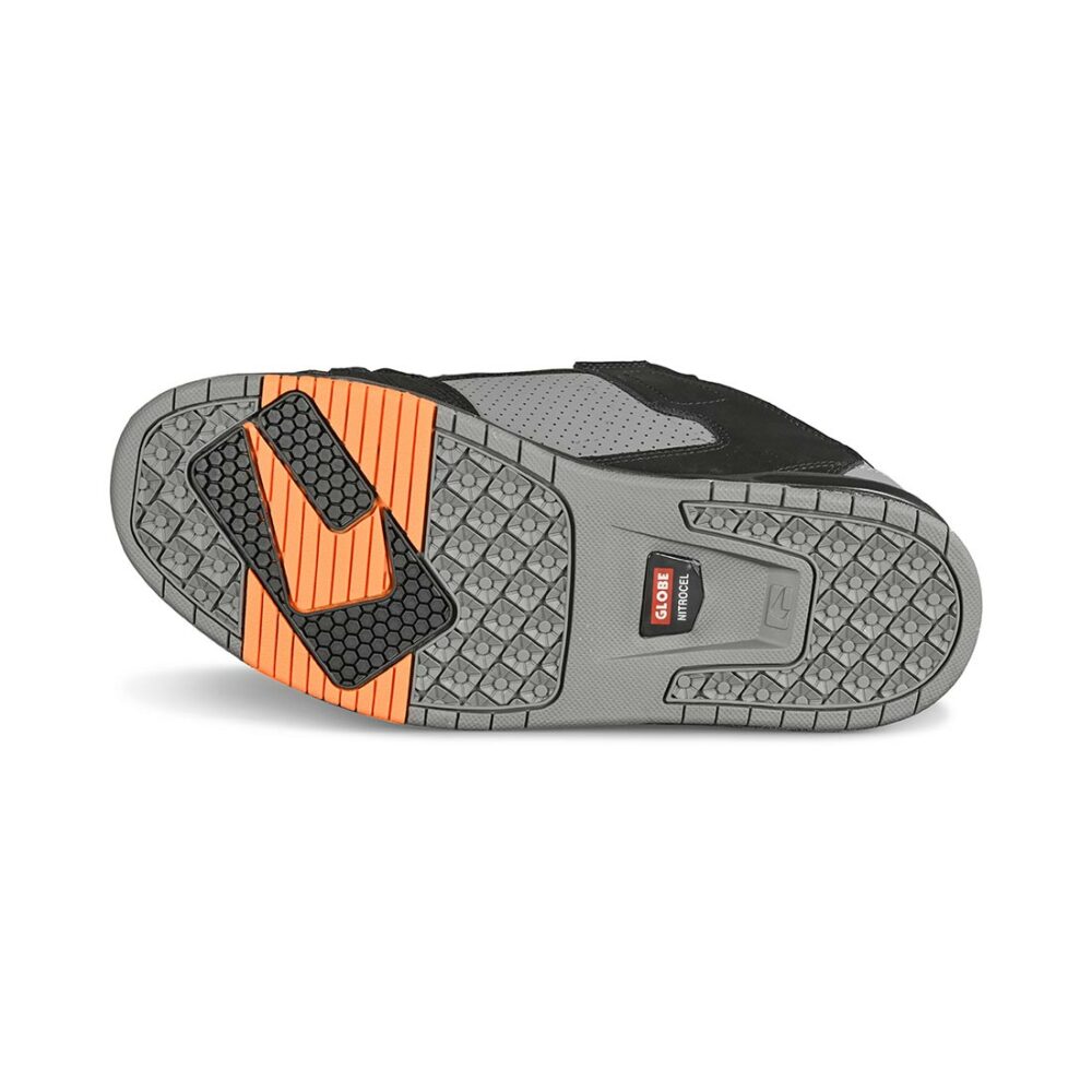 Globe Sabre Skate Shoes - Black/Grey/Orange