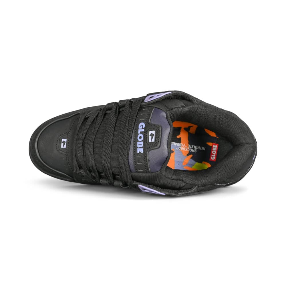 Globe Sabre Skate Shoes - Black/Lilac/Mosaic