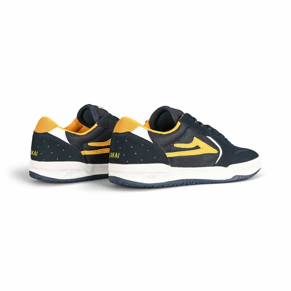 Lakai Atlantic Manch Skate Shoes - Navy/Gold