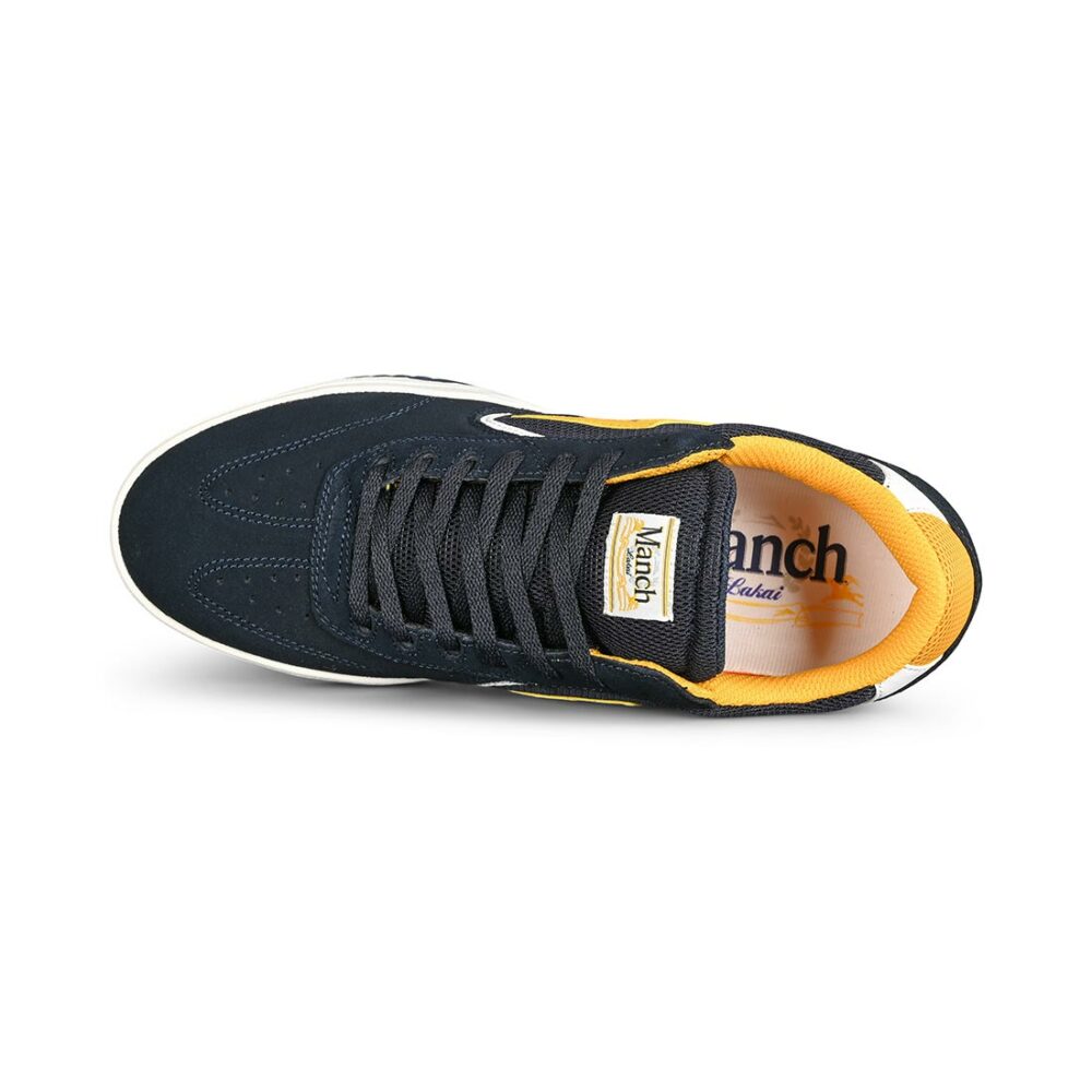 Lakai Atlantic Manch Skate Shoes - Navy/Gold