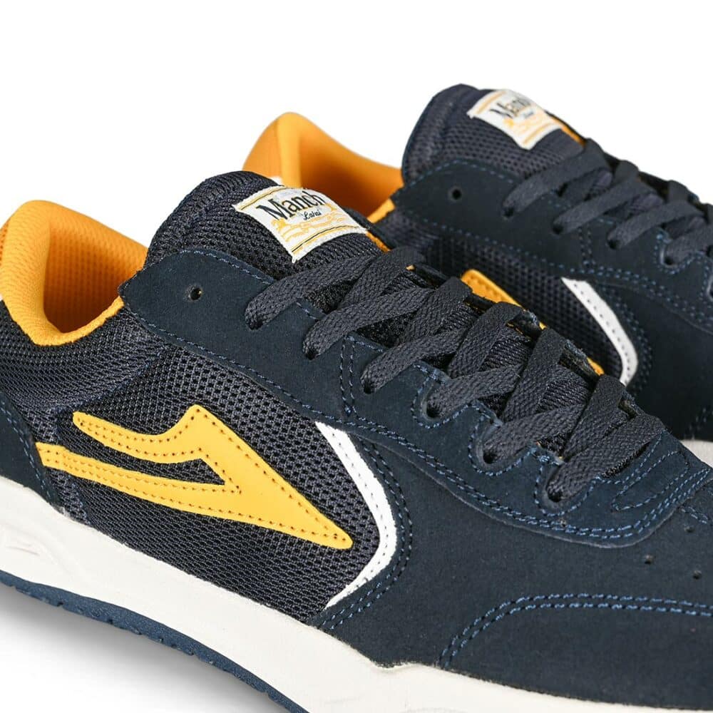 Lakai Atlantic Manch Skate Shoes - Navy/Gold