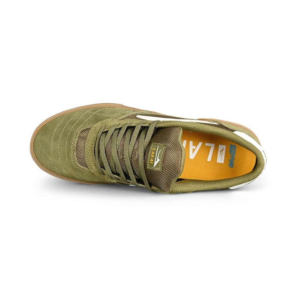 Lakai Cambridge Skate Shoes - Olive