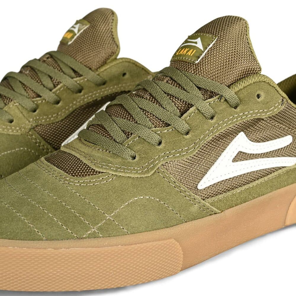 Lakai Cambridge Skate Shoes - Olive