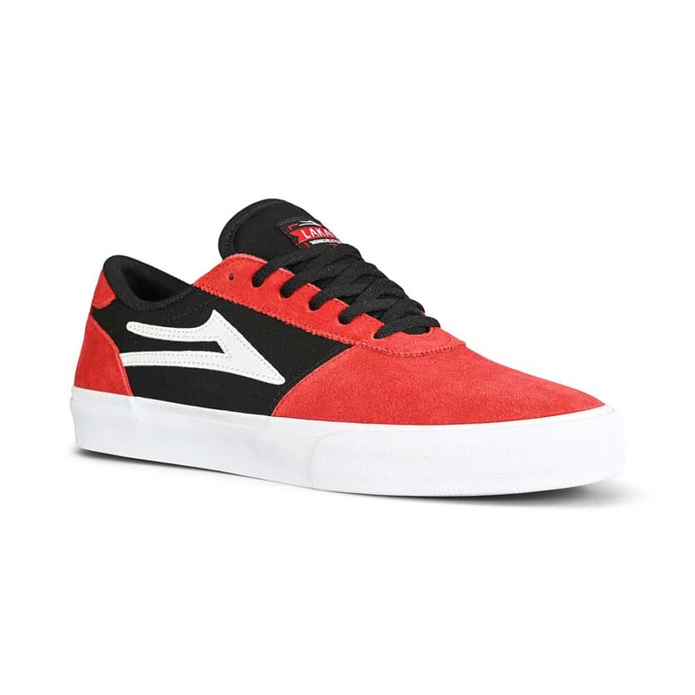 Lakai Manchester Skate Shoes - Red/Black