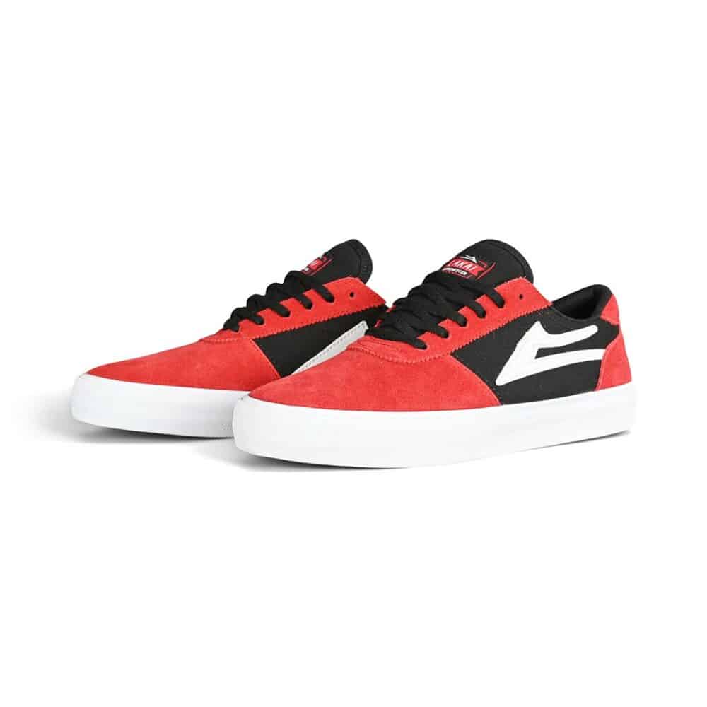 Lakai Manchester Skate Shoes - Red/Black