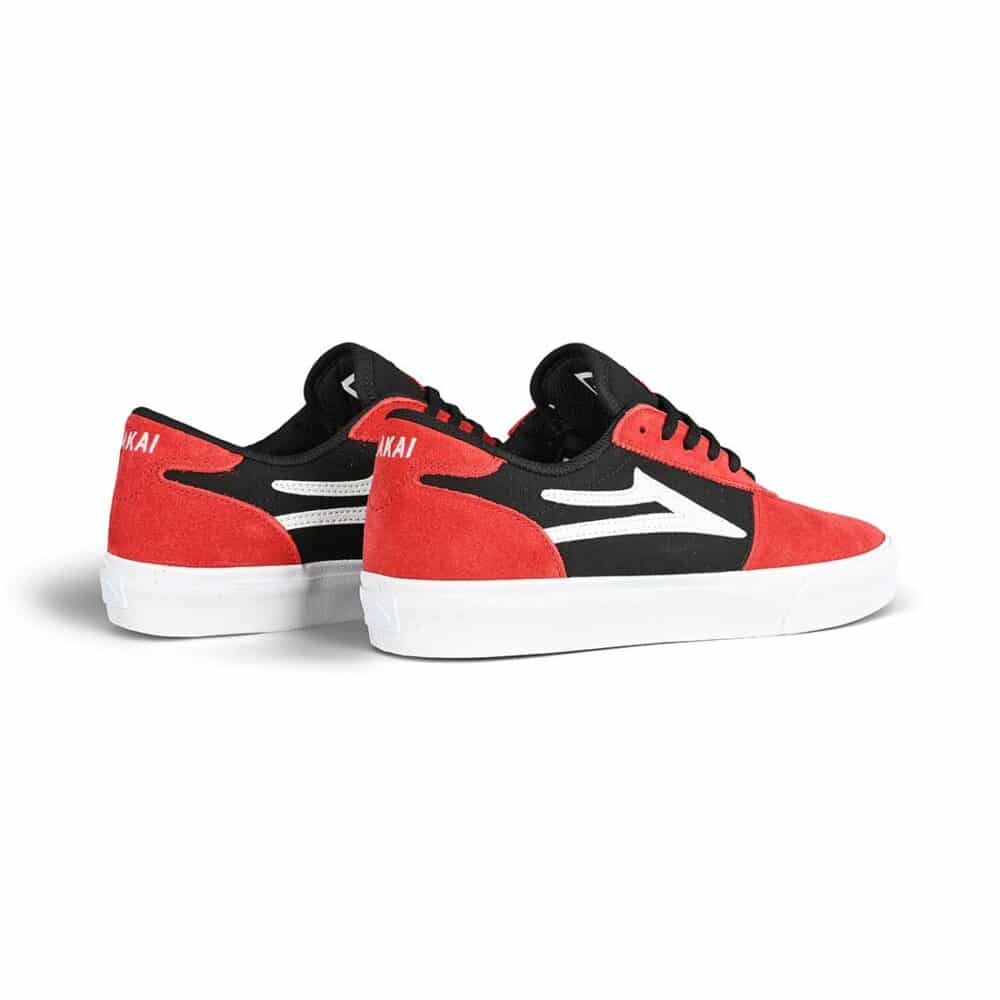 Lakai Manchester Skate Shoes - Red/Black