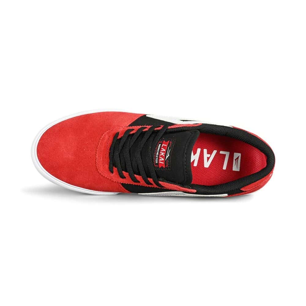 Lakai Manchester Skate Shoes - Red/Black