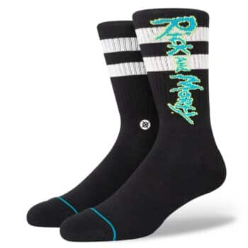 Stance Rick and Morty Crew Socks - Black