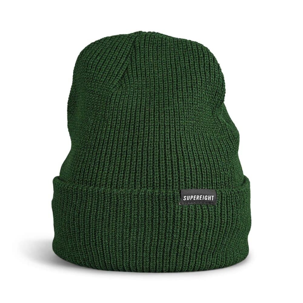 Supereight Supply Co Horizontal Beanie Hat - Forest Green