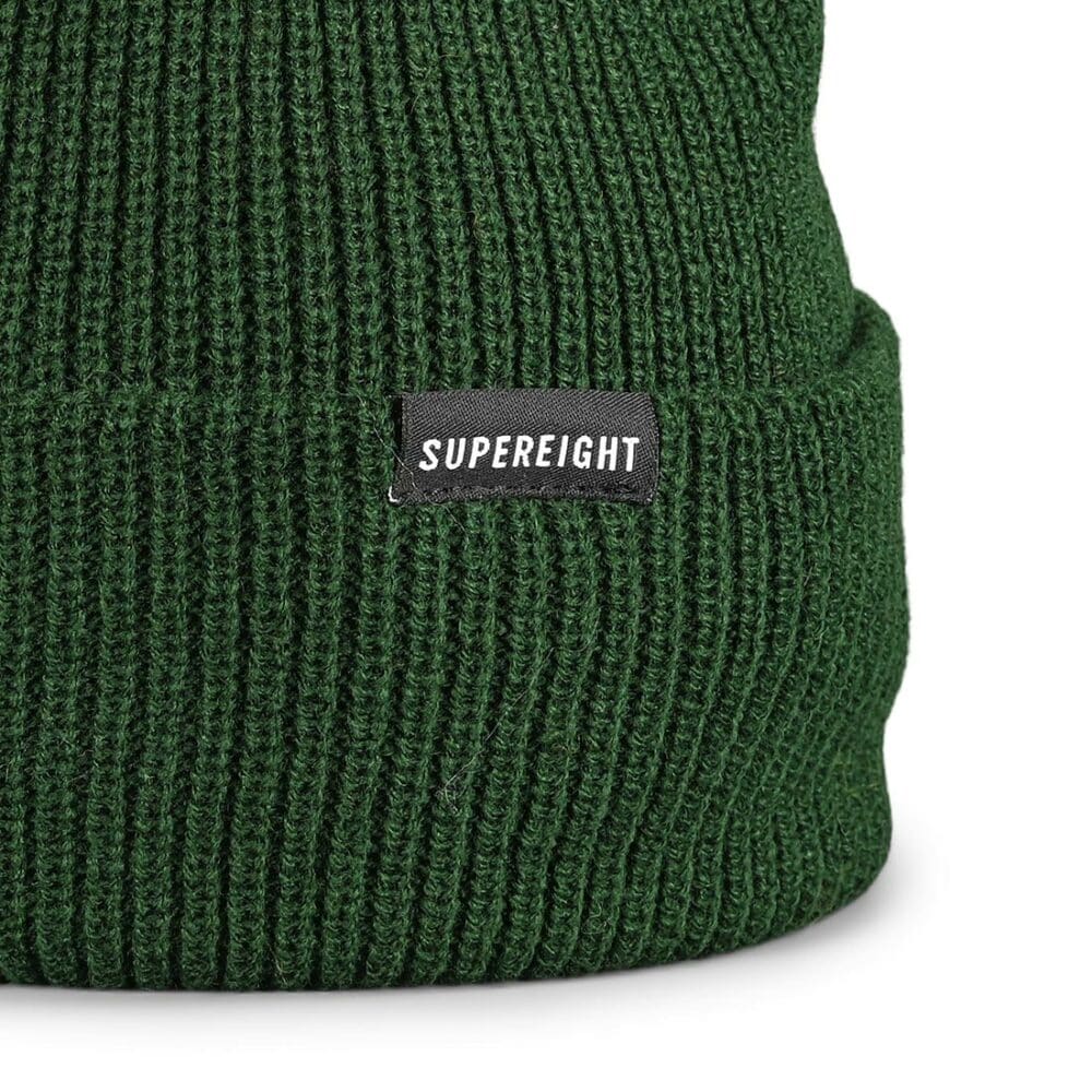 Supereight Supply Co Horizontal Beanie Hat - Forest Green