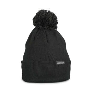 Supereight Supply Co Pom Beanie Hat - Black