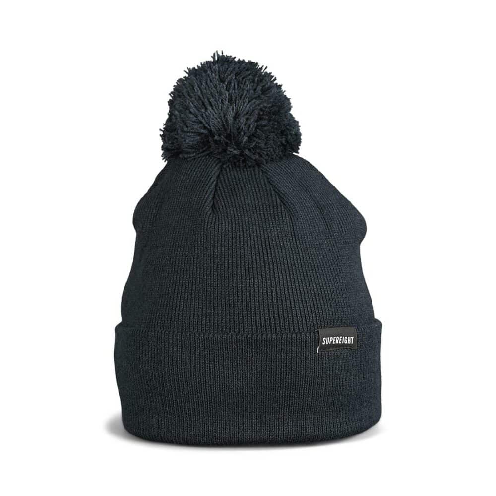 Supereight Supply Co Pom Beanie Hat - Navy