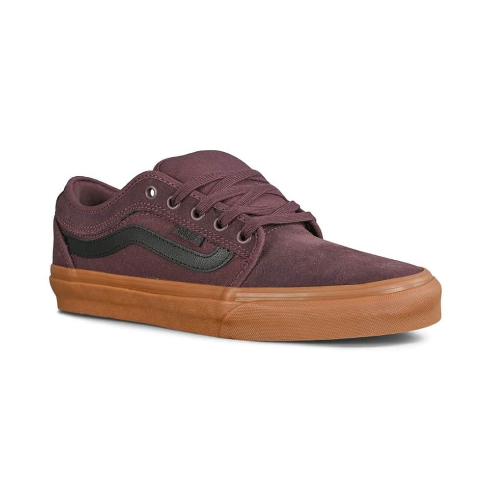 Vans Chukka Low Sidestripe Skate Shoes - Port/Gum