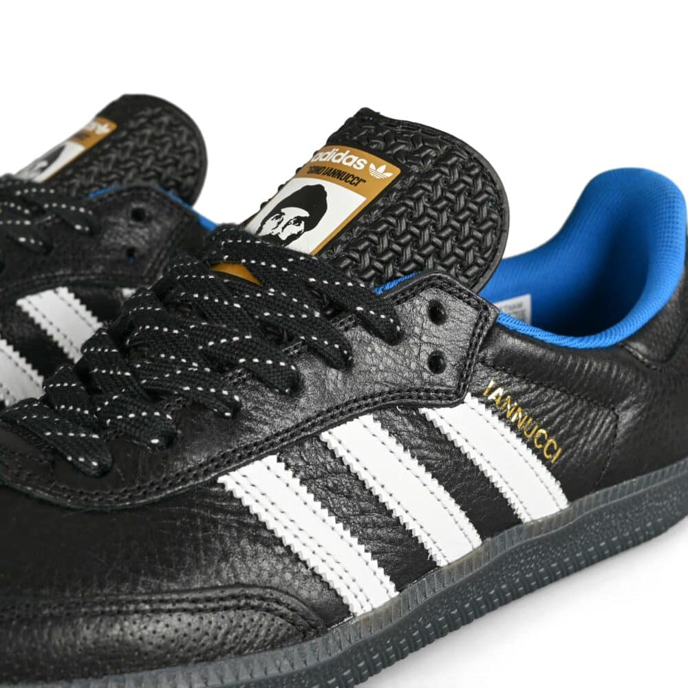 Adidas Gino Samba ADV RYR Skate Shoes - Core Black/White/Bluebird