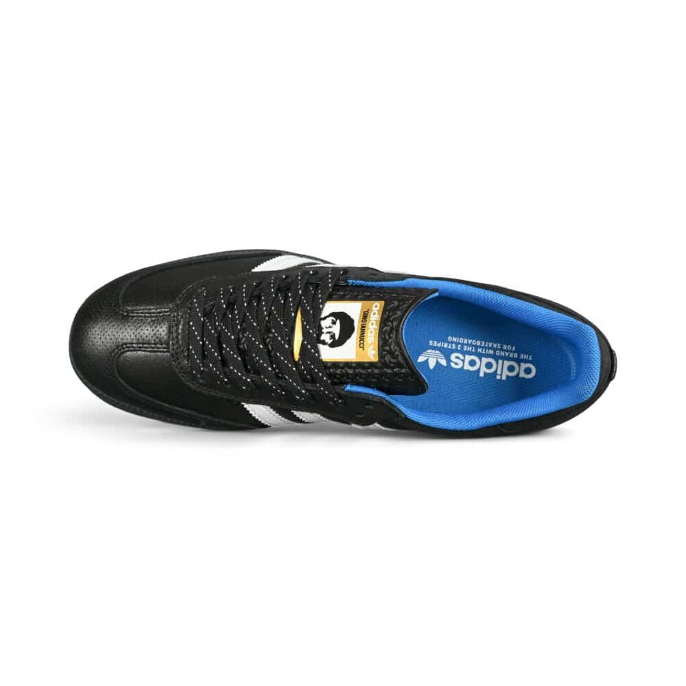 Adidas Gino Samba ADV RYR Skate Shoes - Core Black/White/Bluebird