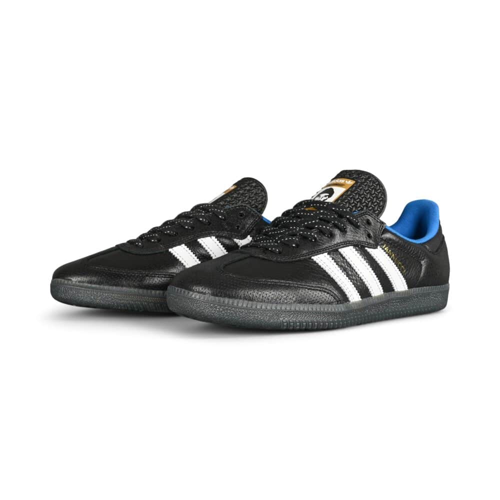 Adidas Gino Samba ADV RYR Skate Shoes - Core Black/White/Bluebird