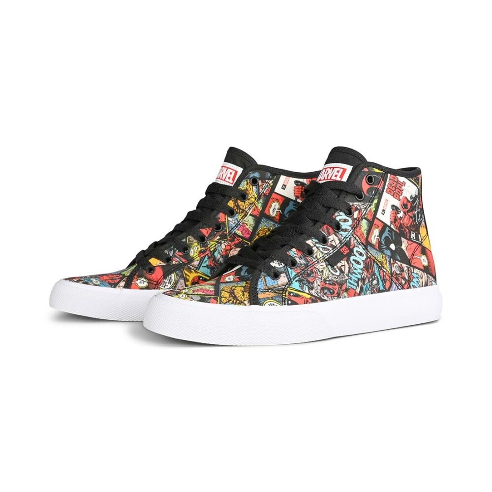 DC x Deadpool Manual Hi Skate Shoes - Black/Multi