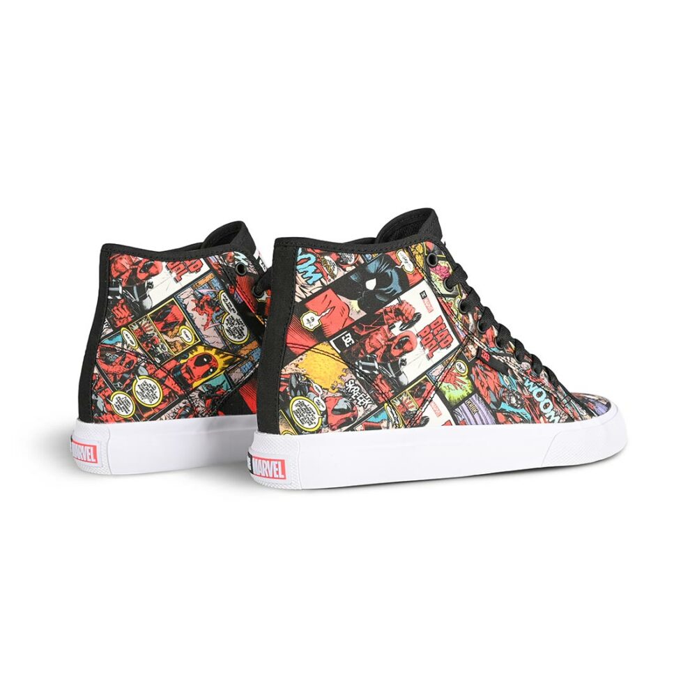 DC x Deadpool Manual Hi Skate Shoes - Black/Multi