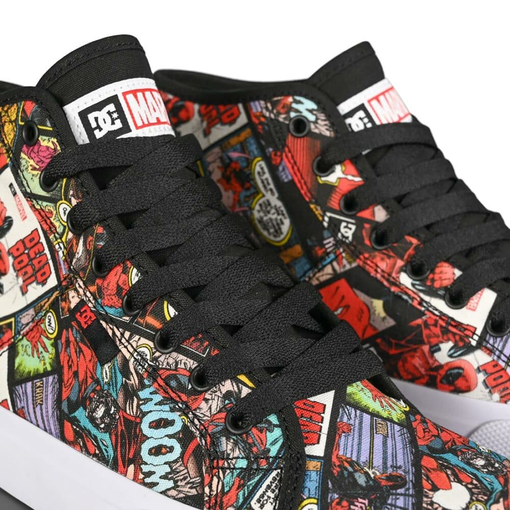 DC x Deadpool Manual Hi Skate Shoes - Black/Multi