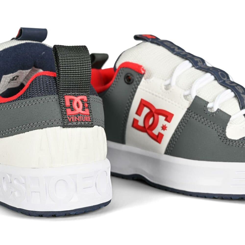 DC x Venture Lynx OG Skate Shoes - Grey/Dark Navy