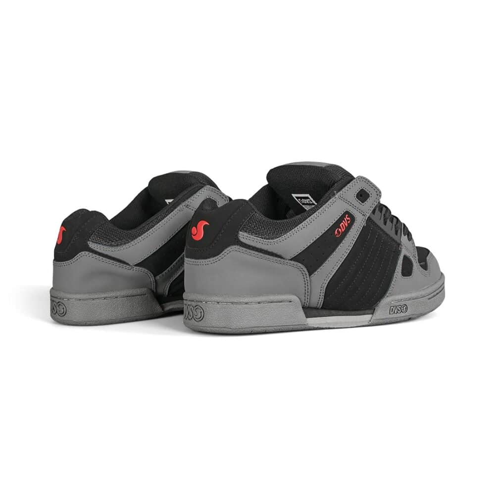 DVS Celsius Skate Shoes - Black-Charcoal-Red