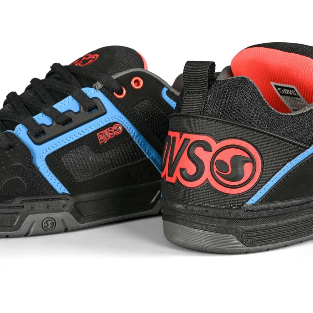 DVS Comanche Skate Shoes - Black-Blue-Red