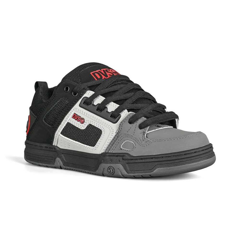 DVS Comanche Skate Shoes - Black-Grey-Red