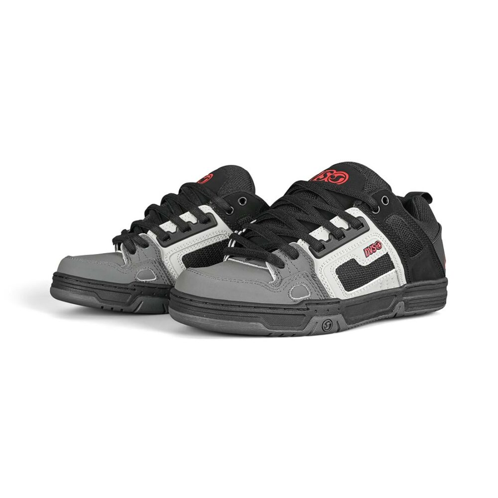 DVS Comanche Skate Shoes - Black-Grey-Red