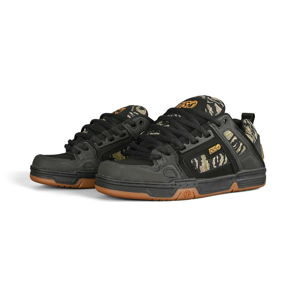 DVS Comanche Skate Shoes - Black-Jungle Camo