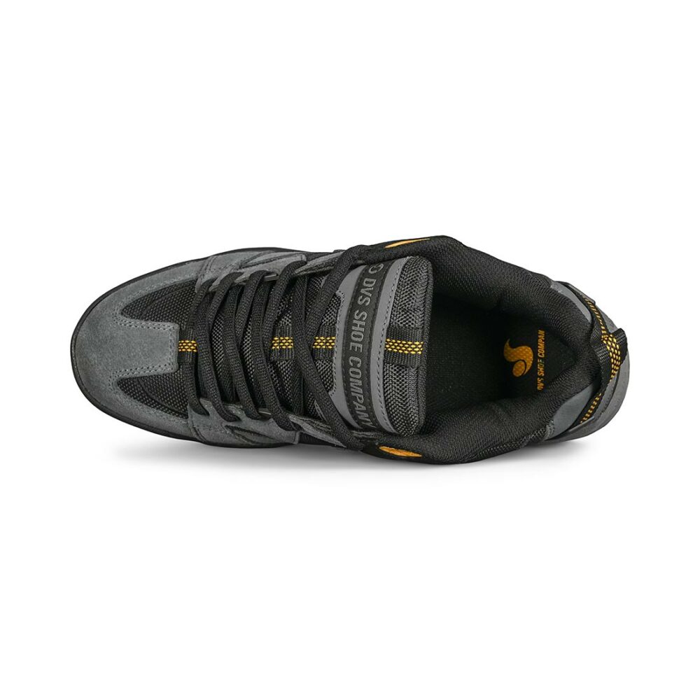 DVS Devious Skate Shoes - Charcoal/Black/Gold