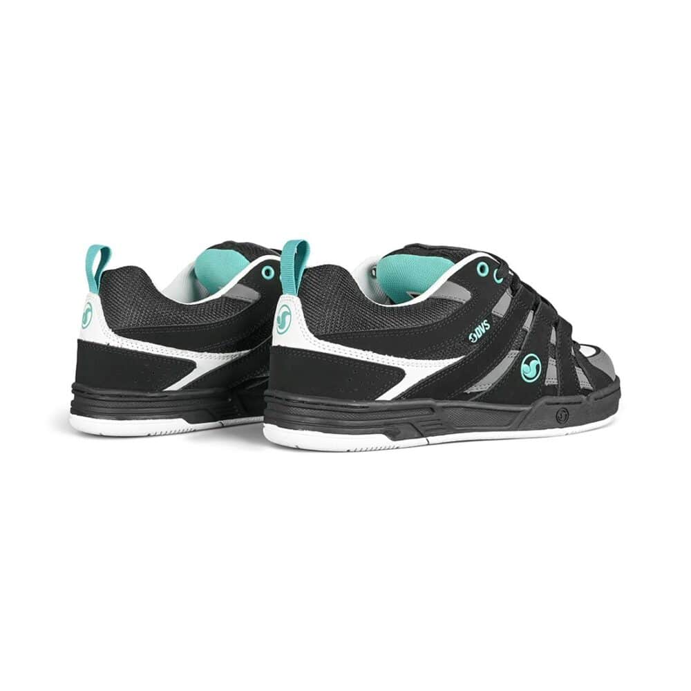 DVS Primo Skate Shoes - Black-Charcoal-Turquoise