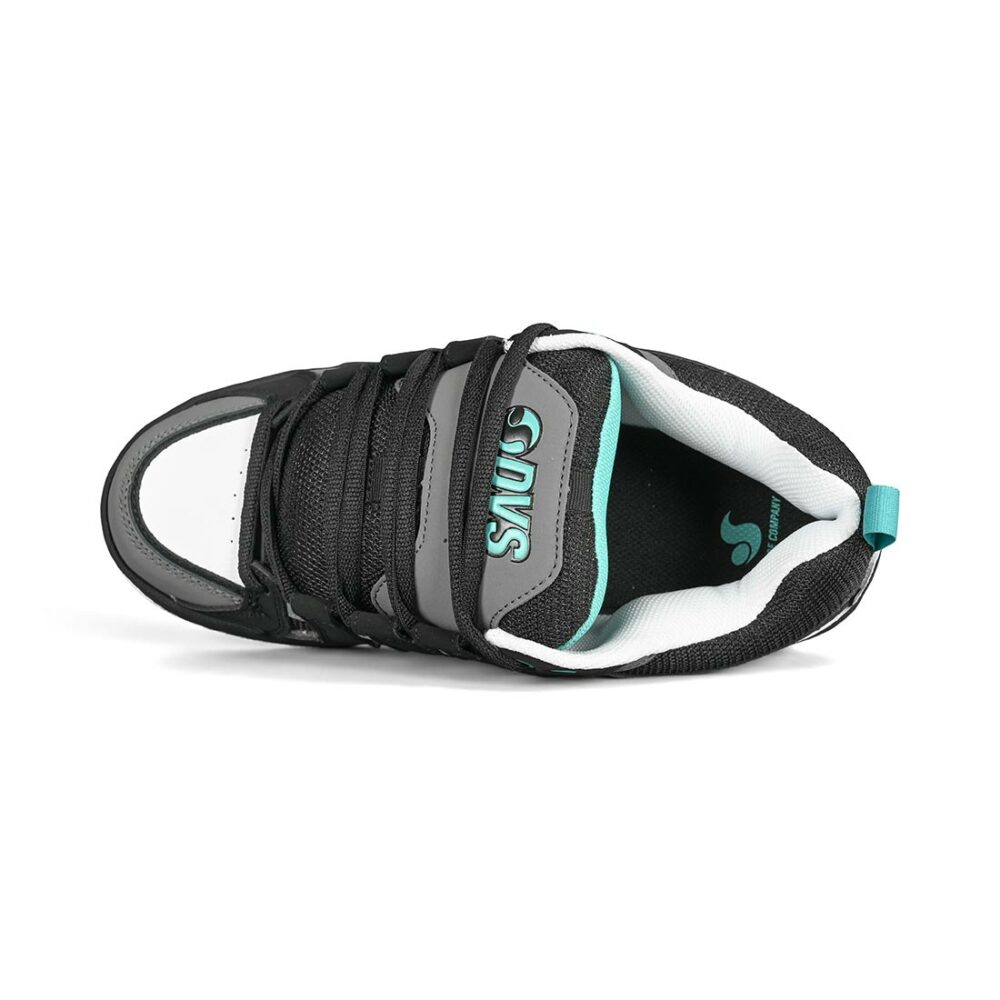 DVS Primo Skate Shoes - Black-Charcoal-Turquoise